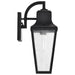 Wall Lantern Nuvo 60-8132 Lawrence - 1 Light Medium Wall Lantern - Matte Black with Clear Seeded Glass Nuvo