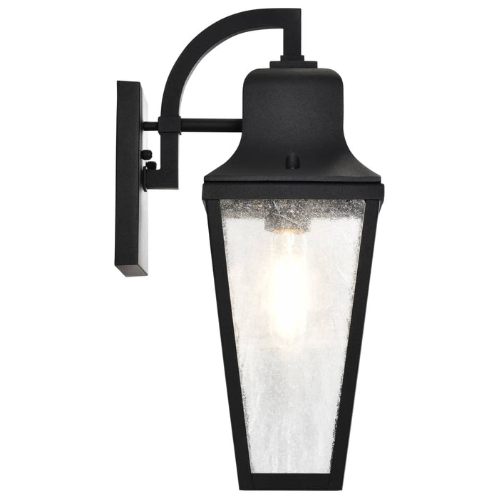 Wall Lantern Nuvo 60-8132 Lawrence - 1 Light Medium Wall Lantern - Matte Black with Clear Seeded Glass Nuvo