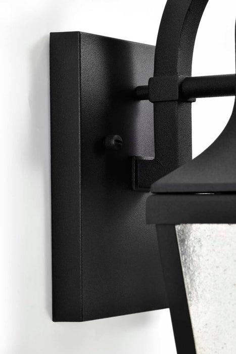 Wall Lantern Nuvo 60-8132 Lawrence - 1 Light Medium Wall Lantern - Matte Black with Clear Seeded Glass Nuvo