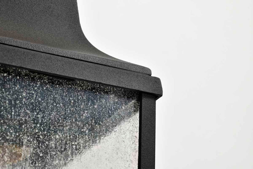 Wall Lantern Nuvo 60-8132 Lawrence - 1 Light Medium Wall Lantern - Matte Black with Clear Seeded Glass Nuvo