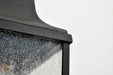 Wall Lantern Nuvo 60-8132 Lawrence - 1 Light Medium Wall Lantern - Matte Black with Clear Seeded Glass Nuvo