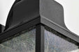 Wall Lantern Nuvo 60-8132 Lawrence - 1 Light Medium Wall Lantern - Matte Black with Clear Seeded Glass Nuvo