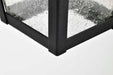 Wall Lantern Nuvo 60-8132 Lawrence - 1 Light Medium Wall Lantern - Matte Black with Clear Seeded Glass Nuvo