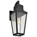 Wall Lantern Nuvo 60-8133 Lawrence - 1 Light Large Wall Lantern - Matte Black with Clear Seeded Glass Nuvo