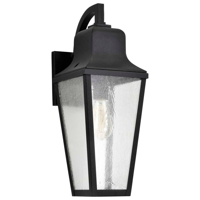 Wall Lantern Nuvo 60-8133 Lawrence - 1 Light Large Wall Lantern - Matte Black with Clear Seeded Glass Nuvo