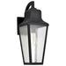 Wall Lantern Nuvo 60-8133 Lawrence - 1 Light Large Wall Lantern - Matte Black with Clear Seeded Glass Nuvo