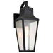 Wall Lantern Nuvo 60-8133 Lawrence - 1 Light Large Wall Lantern - Matte Black with Clear Seeded Glass Nuvo