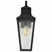 Wall Lantern Nuvo 60-8133 Lawrence - 1 Light Large Wall Lantern - Matte Black with Clear Seeded Glass Nuvo