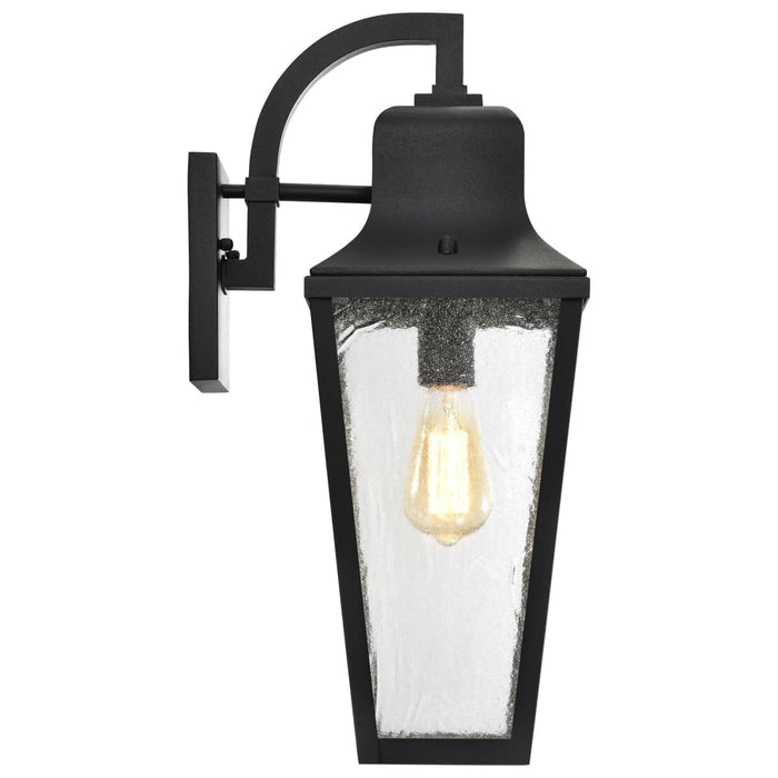 Wall Lantern Nuvo 60-8133 Lawrence - 1 Light Large Wall Lantern - Matte Black with Clear Seeded Glass Nuvo