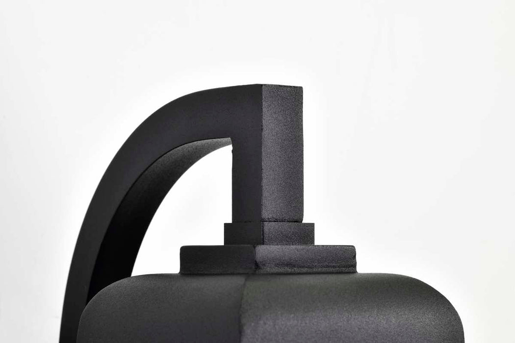 Wall Lantern Nuvo 60-8133 Lawrence - 1 Light Large Wall Lantern - Matte Black with Clear Seeded Glass Nuvo