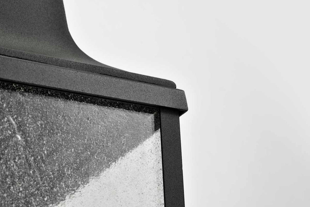 Wall Lantern Nuvo 60-8133 Lawrence - 1 Light Large Wall Lantern - Matte Black with Clear Seeded Glass Nuvo