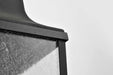 Wall Lantern Nuvo 60-8133 Lawrence - 1 Light Large Wall Lantern - Matte Black with Clear Seeded Glass Nuvo