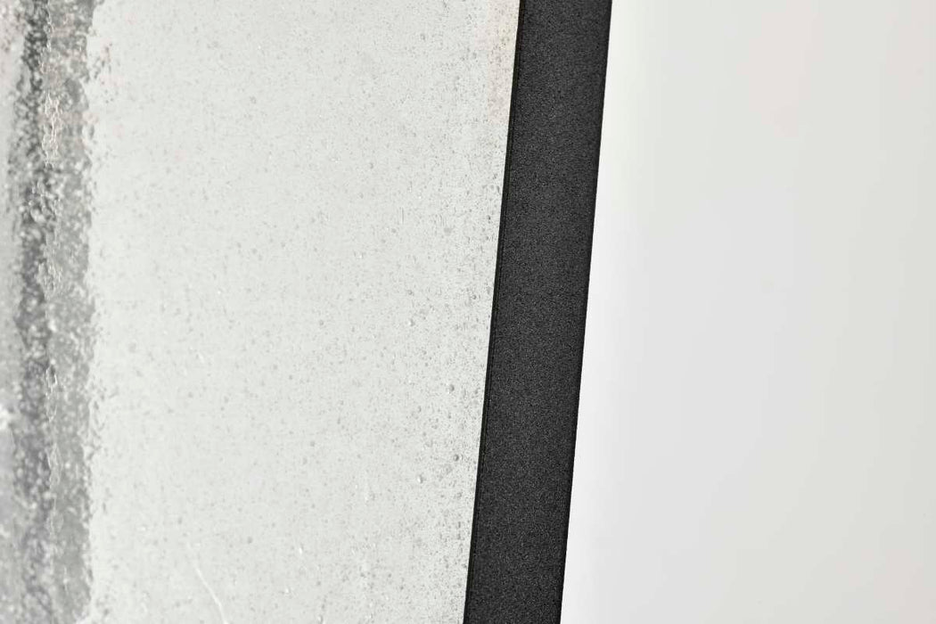 Wall Lantern Nuvo 60-8133 Lawrence - 1 Light Large Wall Lantern - Matte Black with Clear Seeded Glass Nuvo