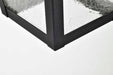 Wall Lantern Nuvo 60-8133 Lawrence - 1 Light Large Wall Lantern - Matte Black with Clear Seeded Glass Nuvo
