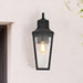 Wall Lantern Nuvo 60-8133 Lawrence - 1 Light Large Wall Lantern - Matte Black with Clear Seeded Glass Nuvo