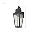 Wall Lantern Nuvo 60-8133 Lawrence - 1 Light Large Wall Lantern - Matte Black with Clear Seeded Glass Nuvo