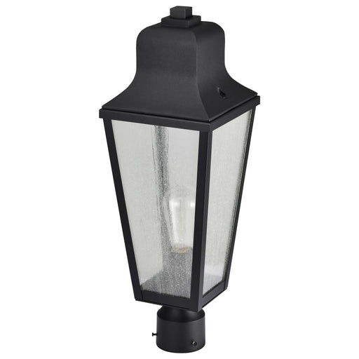 Post Top Nuvo 60-8134 Lawrence - 1 Light Post Top - Matte Black with Clear Seeded Glass Nuvo
