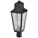 Post Top Nuvo 60-8134 Lawrence - 1 Light Post Top - Matte Black with Clear Seeded Glass Nuvo