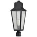 Post Top Nuvo 60-8134 Lawrence - 1 Light Post Top - Matte Black with Clear Seeded Glass Nuvo