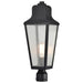 Post Top Nuvo 60-8134 Lawrence - 1 Light Post Top - Matte Black with Clear Seeded Glass Nuvo