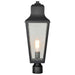 Post Top Nuvo 60-8134 Lawrence - 1 Light Post Top - Matte Black with Clear Seeded Glass Nuvo