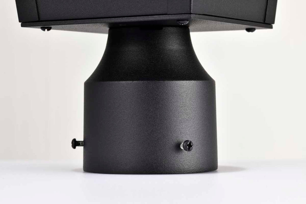 Post Top Nuvo 60-8134 Lawrence - 1 Light Post Top - Matte Black with Clear Seeded Glass Nuvo