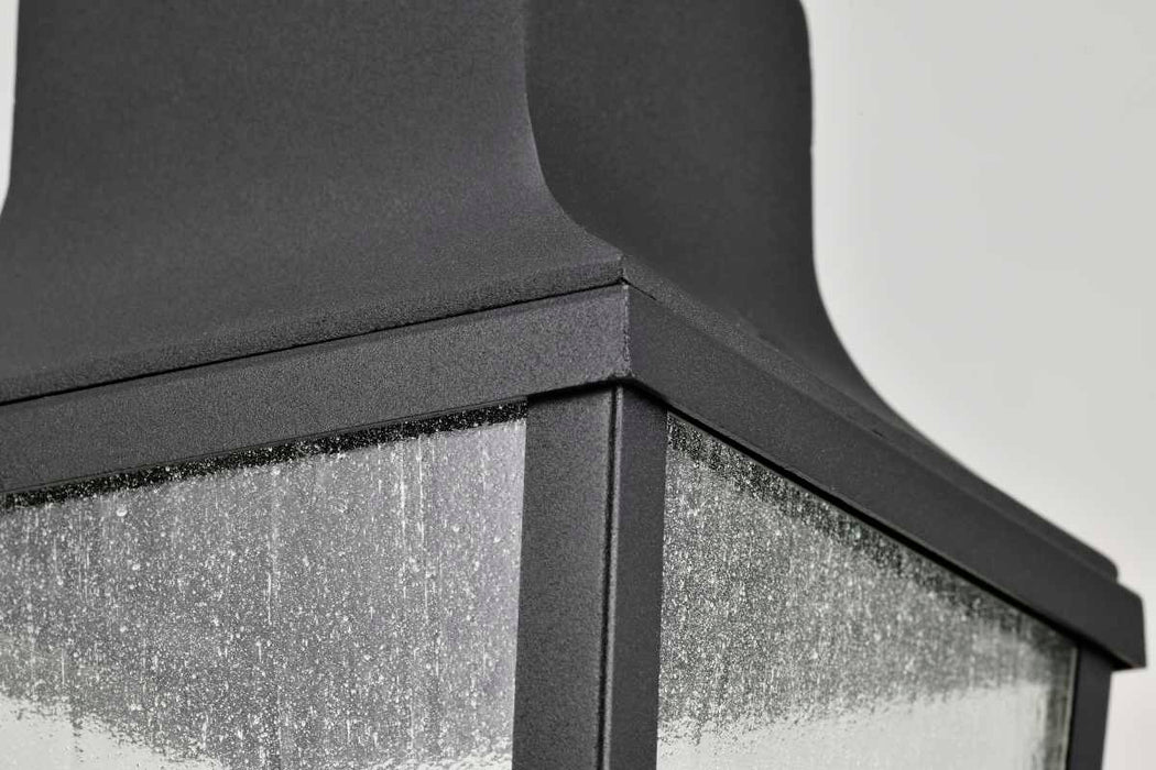 Post Top Nuvo 60-8134 Lawrence - 1 Light Post Top - Matte Black with Clear Seeded Glass Nuvo