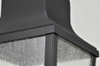 Post Top Nuvo 60-8134 Lawrence - 1 Light Post Top - Matte Black with Clear Seeded Glass Nuvo