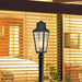 Post Top Nuvo 60-8134 Lawrence - 1 Light Post Top - Matte Black with Clear Seeded Glass Nuvo