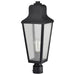 Post Top Nuvo 60-8134 Lawrence - 1 Light Post Top - Matte Black with Clear Seeded Glass Nuvo