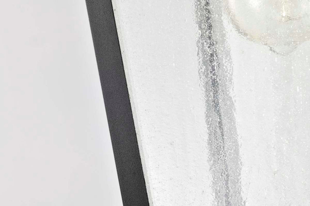 Hanging Lantern Nuvo 60-8135 Lawrence - 1 Light Hanging Lantern - Matte Black with Clear Seeded Glass Nuvo