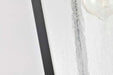 Hanging Lantern Nuvo 60-8135 Lawrence - 1 Light Hanging Lantern - Matte Black with Clear Seeded Glass Nuvo