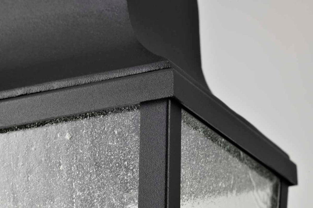 Hanging Lantern Nuvo 60-8135 Lawrence - 1 Light Hanging Lantern - Matte Black with Clear Seeded Glass Nuvo