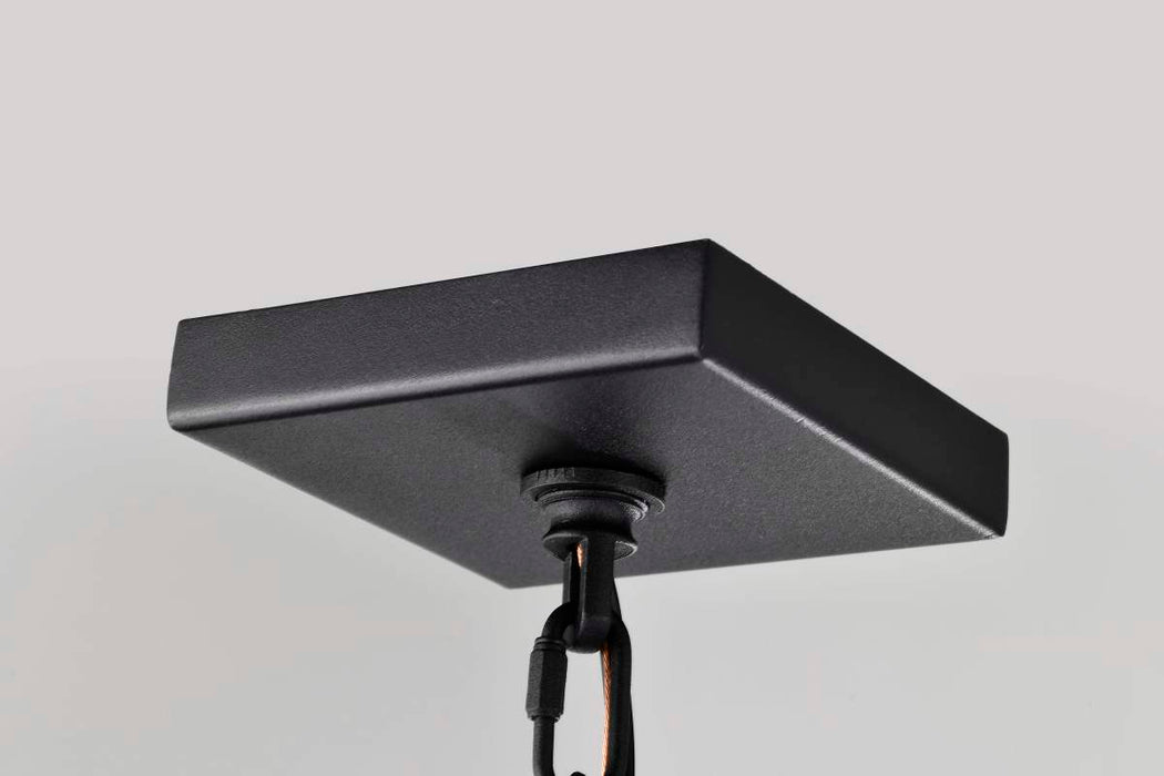 Hanging Lantern Nuvo 60-8135 Lawrence - 1 Light Hanging Lantern - Matte Black with Clear Seeded Glass Nuvo