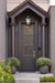 Hanging Lantern Nuvo 60-8135 Lawrence - 1 Light Hanging Lantern - Matte Black with Clear Seeded Glass Nuvo