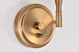 Vanity Nuvo 60-8201 Liam - 1 Light Vanity - Burnished Brass - White Opal Glass Nuvo