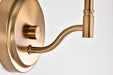 Vanity Nuvo 60-8201 Liam - 1 Light Vanity - Burnished Brass - White Opal Glass Nuvo