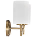 Vanity Nuvo 60-8202 Liam - 2 Light Vanity - Burnished Brass - White Opal Glass Nuvo