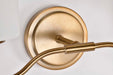 Vanity Nuvo 60-8202 Liam - 2 Light Vanity - Burnished Brass - White Opal Glass Nuvo