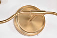 Vanity Nuvo 60-8202 Liam - 2 Light Vanity - Burnished Brass - White Opal Glass Nuvo