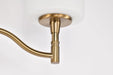 Vanity Nuvo 60-8202 Liam - 2 Light Vanity - Burnished Brass - White Opal Glass Nuvo