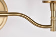 Vanity Nuvo 60-8202 Liam - 2 Light Vanity - Burnished Brass - White Opal Glass Nuvo