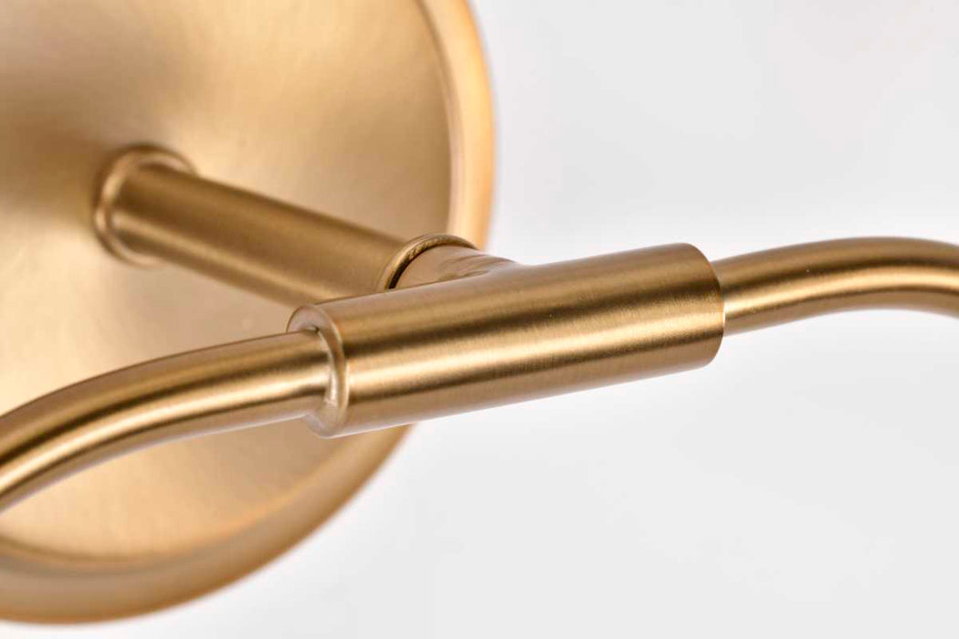 Vanity Nuvo 60-8202 Liam - 2 Light Vanity - Burnished Brass - White Opal Glass Nuvo