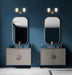 Vanity Nuvo 60-8202 Liam - 2 Light Vanity - Burnished Brass - White Opal Glass Nuvo