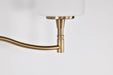 Vanity Nuvo 60-8203 Liam - 3 Light Vanity - Burnished Brass - White Opal Glass Nuvo