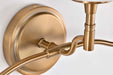 Vanity Nuvo 60-8203 Liam - 3 Light Vanity - Burnished Brass - White Opal Glass Nuvo
