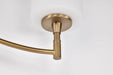 Vanity Nuvo 60-8203 Liam - 3 Light Vanity - Burnished Brass - White Opal Glass Nuvo