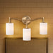 Vanity Nuvo 60-8203 Liam - 3 Light Vanity - Burnished Brass - White Opal Glass Nuvo