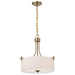 Pendant Nuvo 60-8204 Liam - 3 Light Pendant - Burnished Brass - White Opal Glass Nuvo