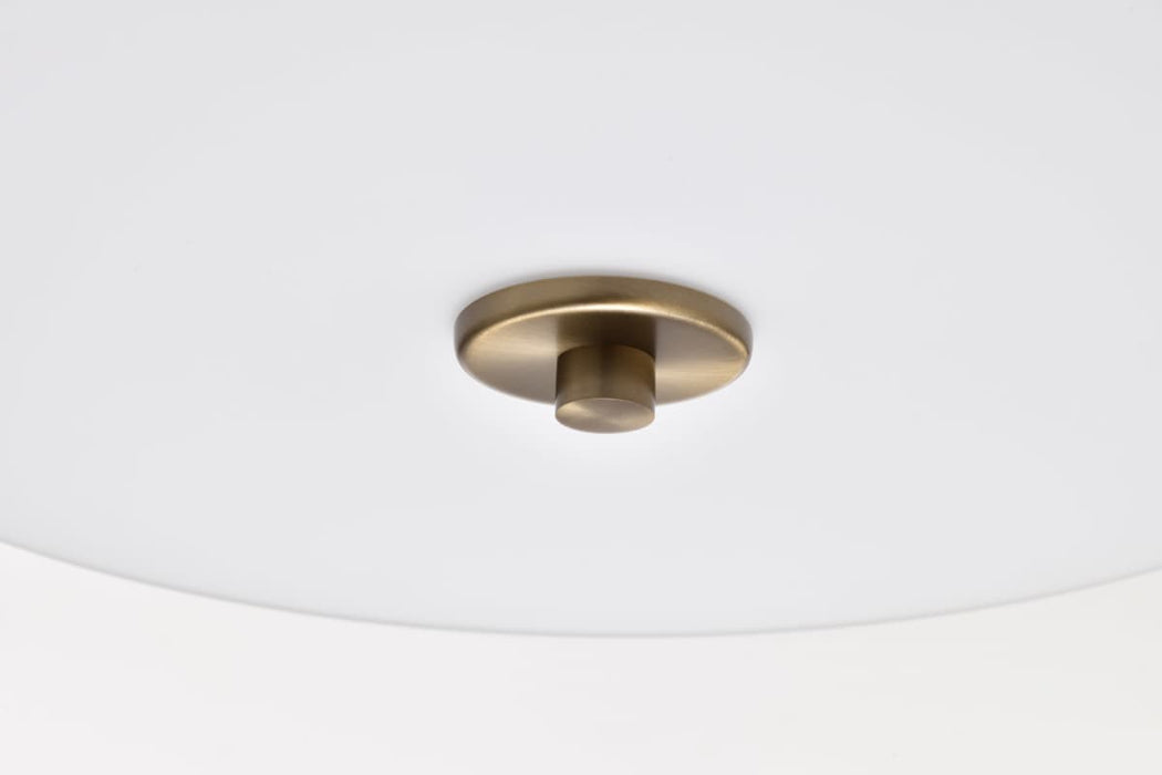 Pendant Nuvo 60-8204 Liam - 3 Light Pendant - Burnished Brass - White Opal Glass Nuvo